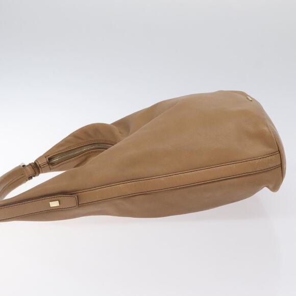 GUCCI Shoulder Bag Leather Brown Gold 001 001 - Picture 5 of 12